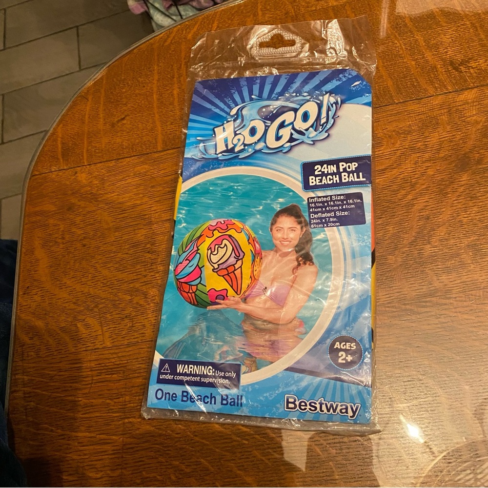 Bestway H2O GO! 24in Pop inflatable Beach Ball